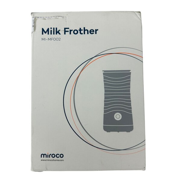 Miroco MI-MF002 Electric Milk Frother With Box Black Compact Design Foam & Heat - Picture 1 of 7